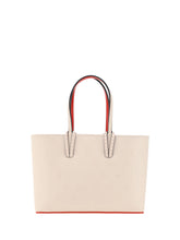 CHRISTIAN LOUBOUTIN Cabata Small Loubinthesky Beige Leather Tote