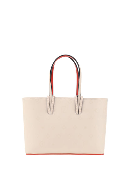 CHRISTIAN LOUBOUTIN Cabata Small Loubinthesky Beige Leather Tote