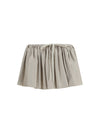 ruffled mini skirt with drawstring