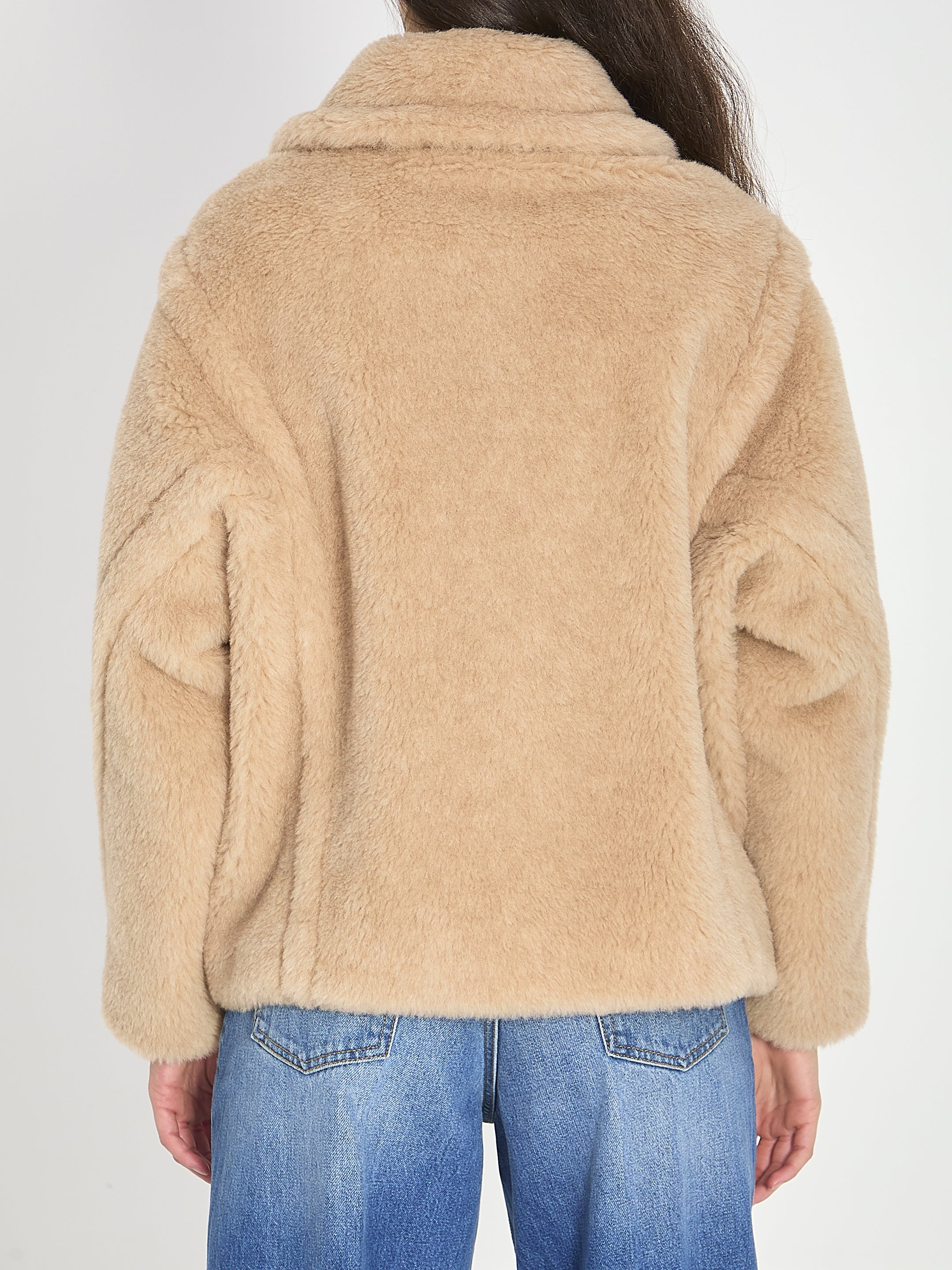 MAX MARA 38 cropped teddy coat