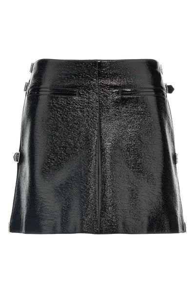 vinyl mini multi sangle vinyl skirt