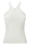 criss cross 90s ribbed cotton tank top