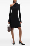 twist crepe mini dress in stretch viscose