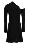 twist crepe mini dress in stretch viscose