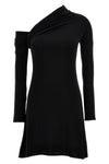 twist crepe mini dress in stretch viscose