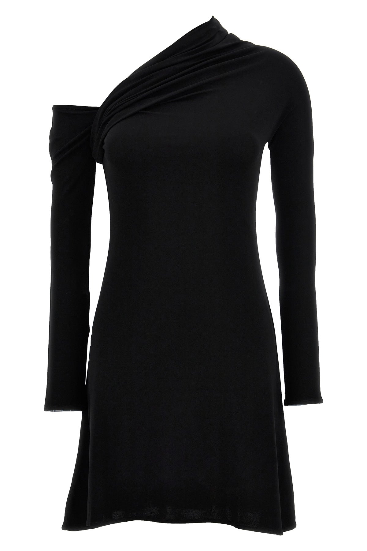 twist crepe mini dress in stretch viscose