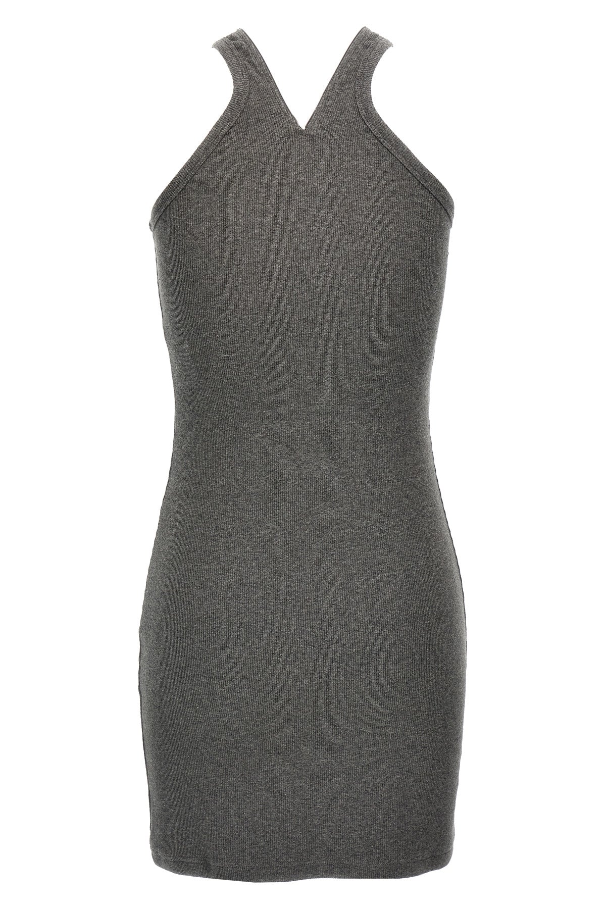 criss cross 90s mini ribbed cotton dress