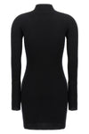 solar light rib ribbed cotton and wool blend dress
