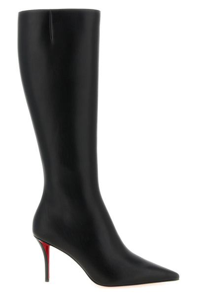 the christian louboutin miss z botta high boots embody a sculptural and rigorous