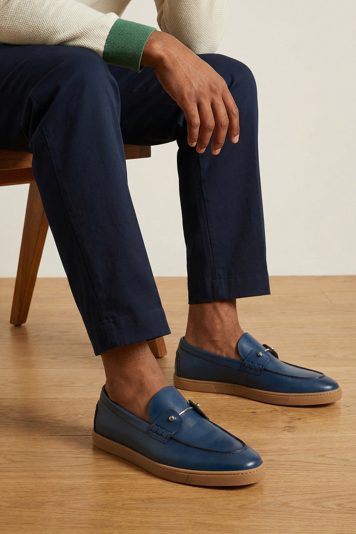 chambeliboat smooth leather loafers
