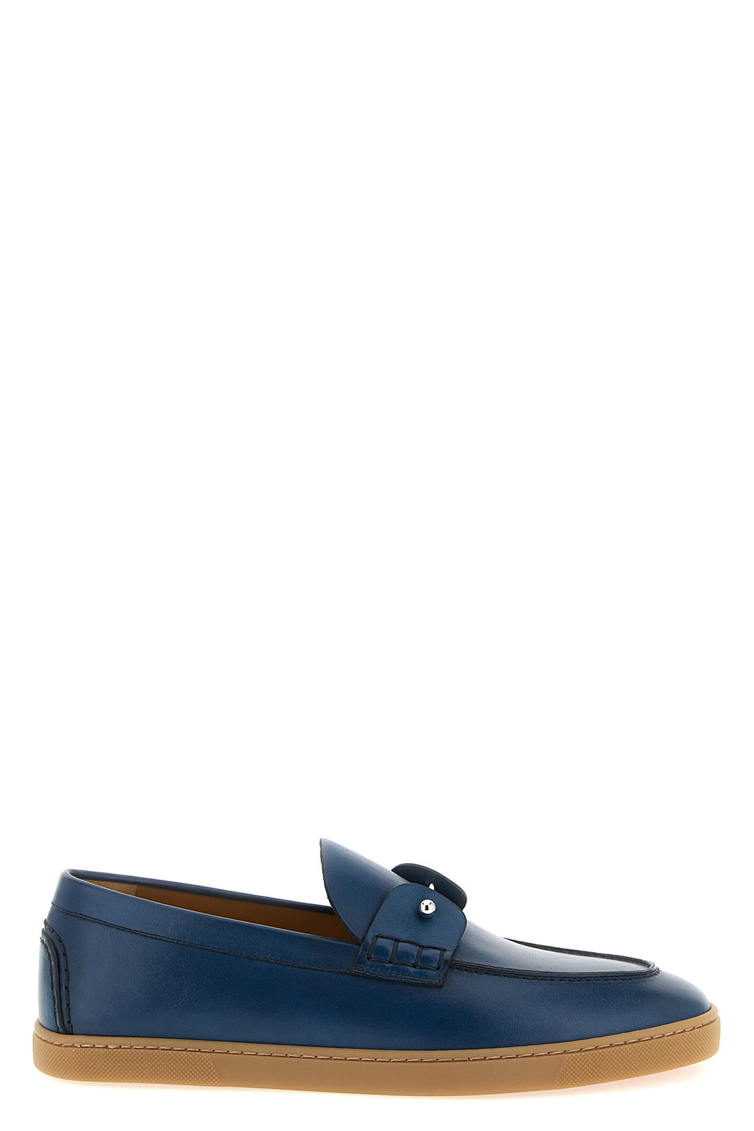 CHRISTIAN LOUBOUTIN 40 chambeliboat smooth leather loafers