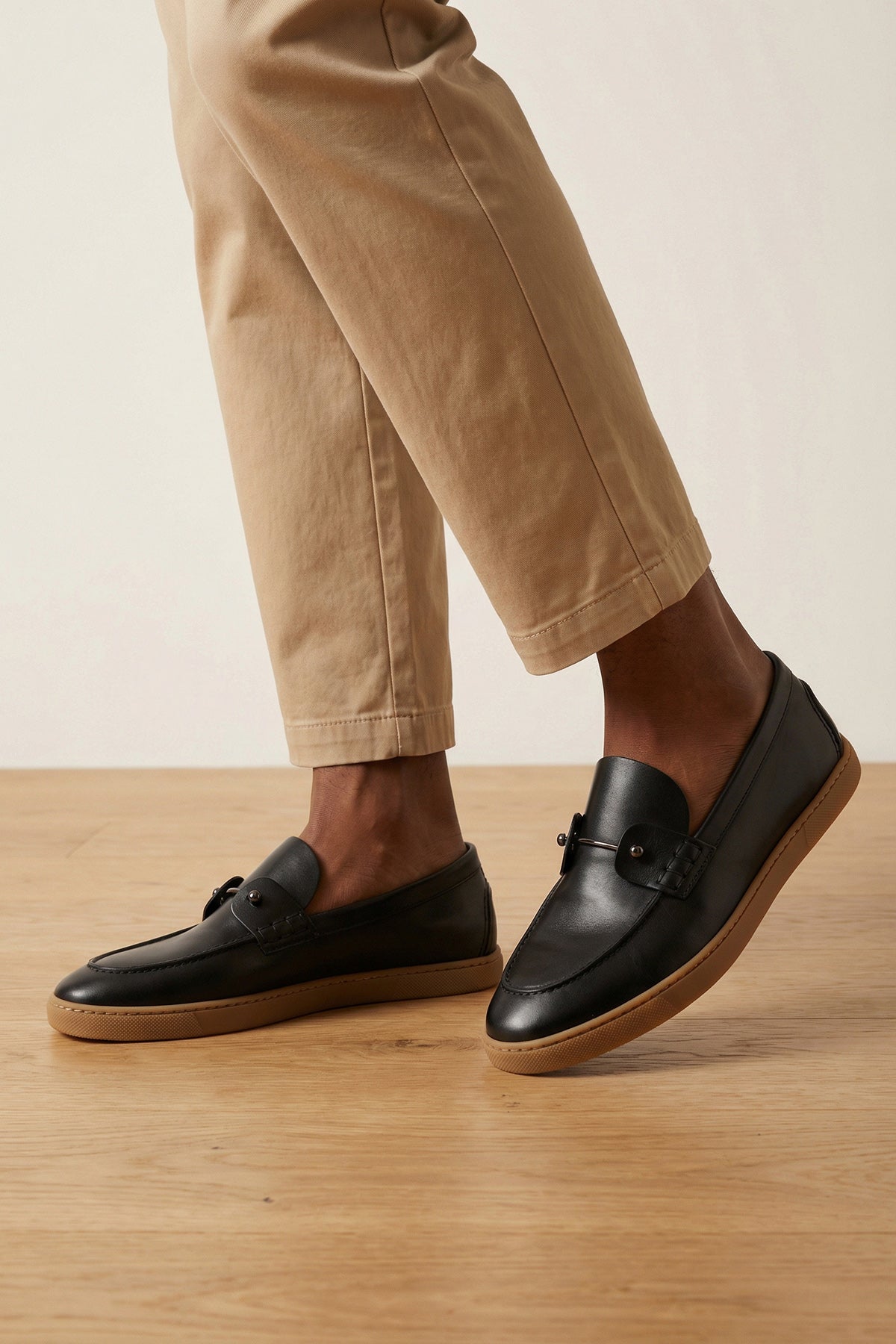 chambeliboat smooth leather loafers