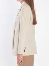 MAX MARA 40 single-breasted blazer in shetland