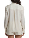 v-neck shirt with scarf