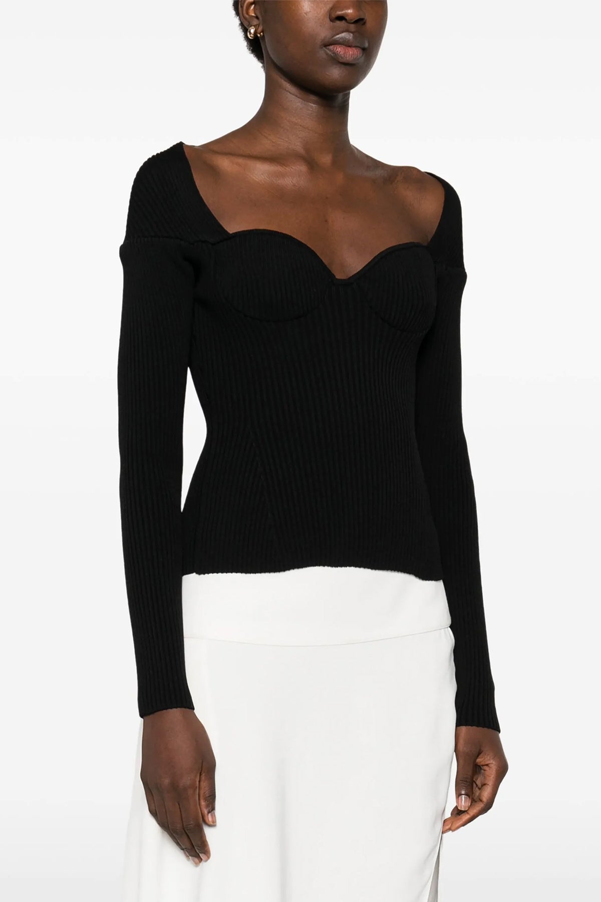 06 ribbed viscose blend sweater