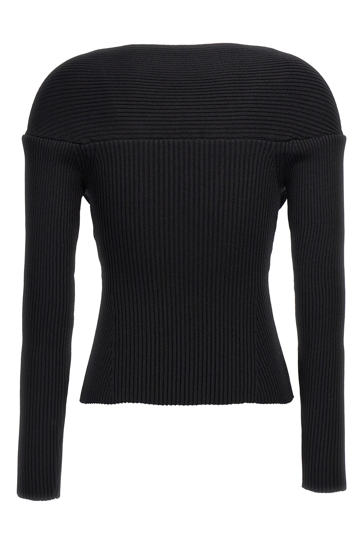 06 ribbed viscose blend sweater