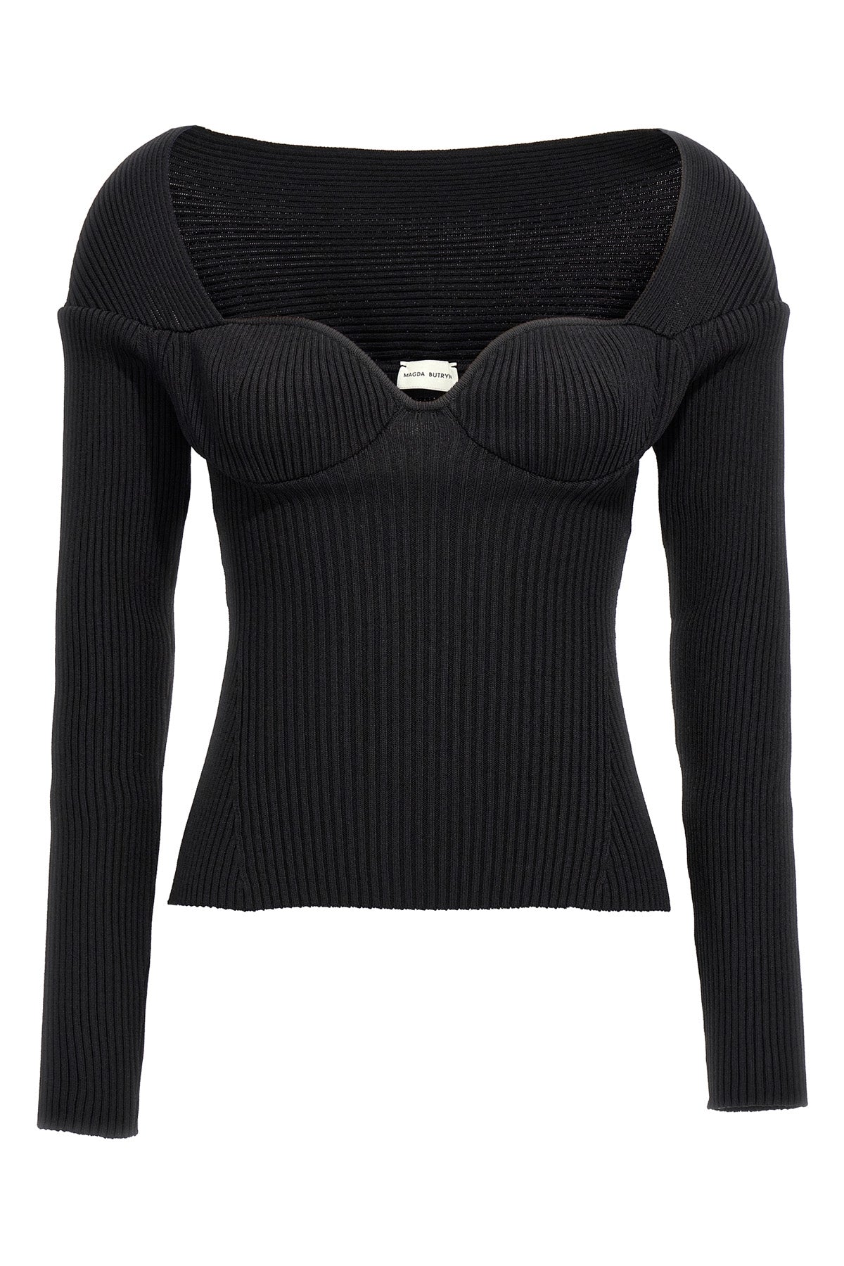 06 ribbed viscose blend sweater