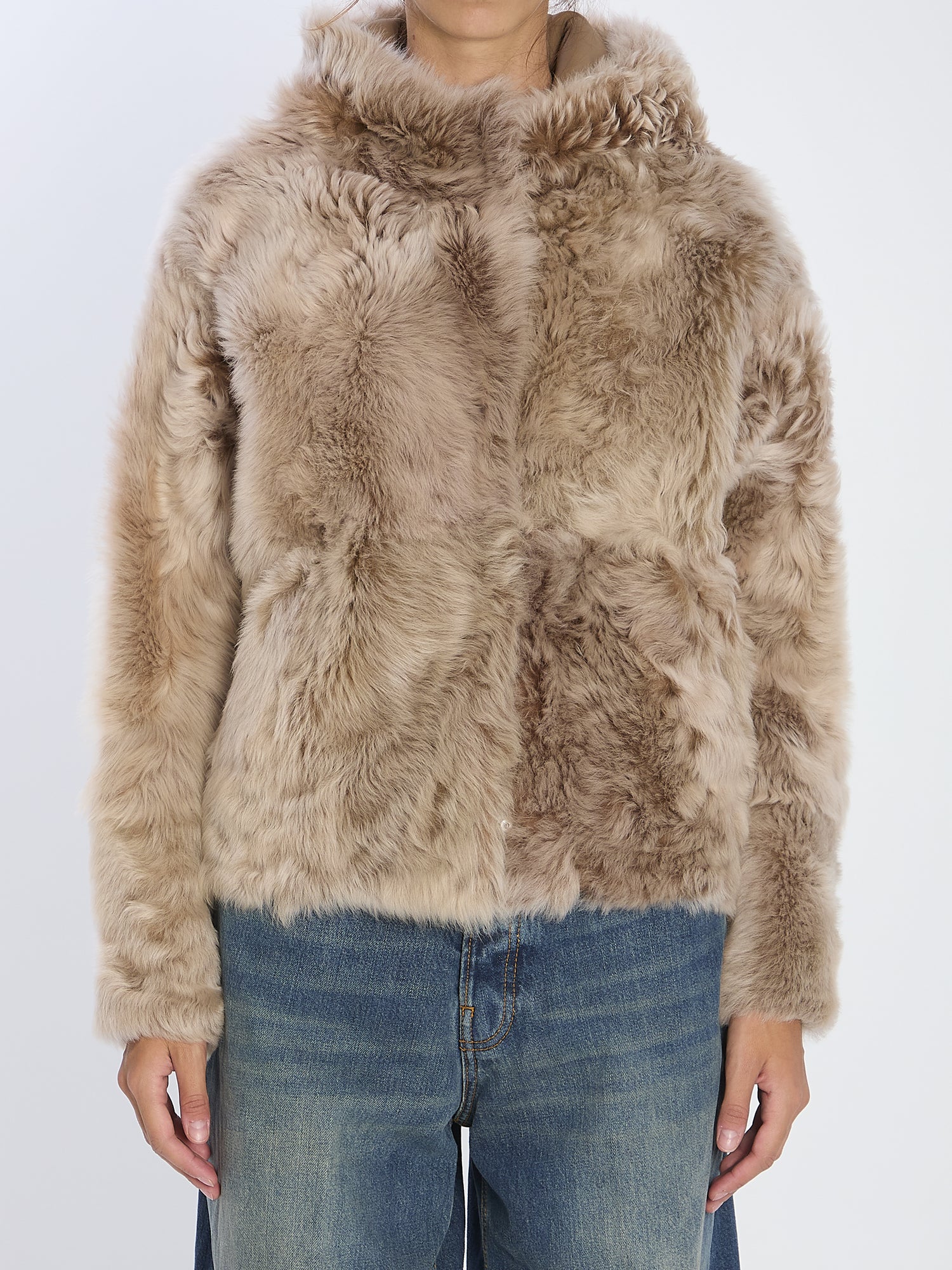 YVES SALOMON 38 lamb fur jacket