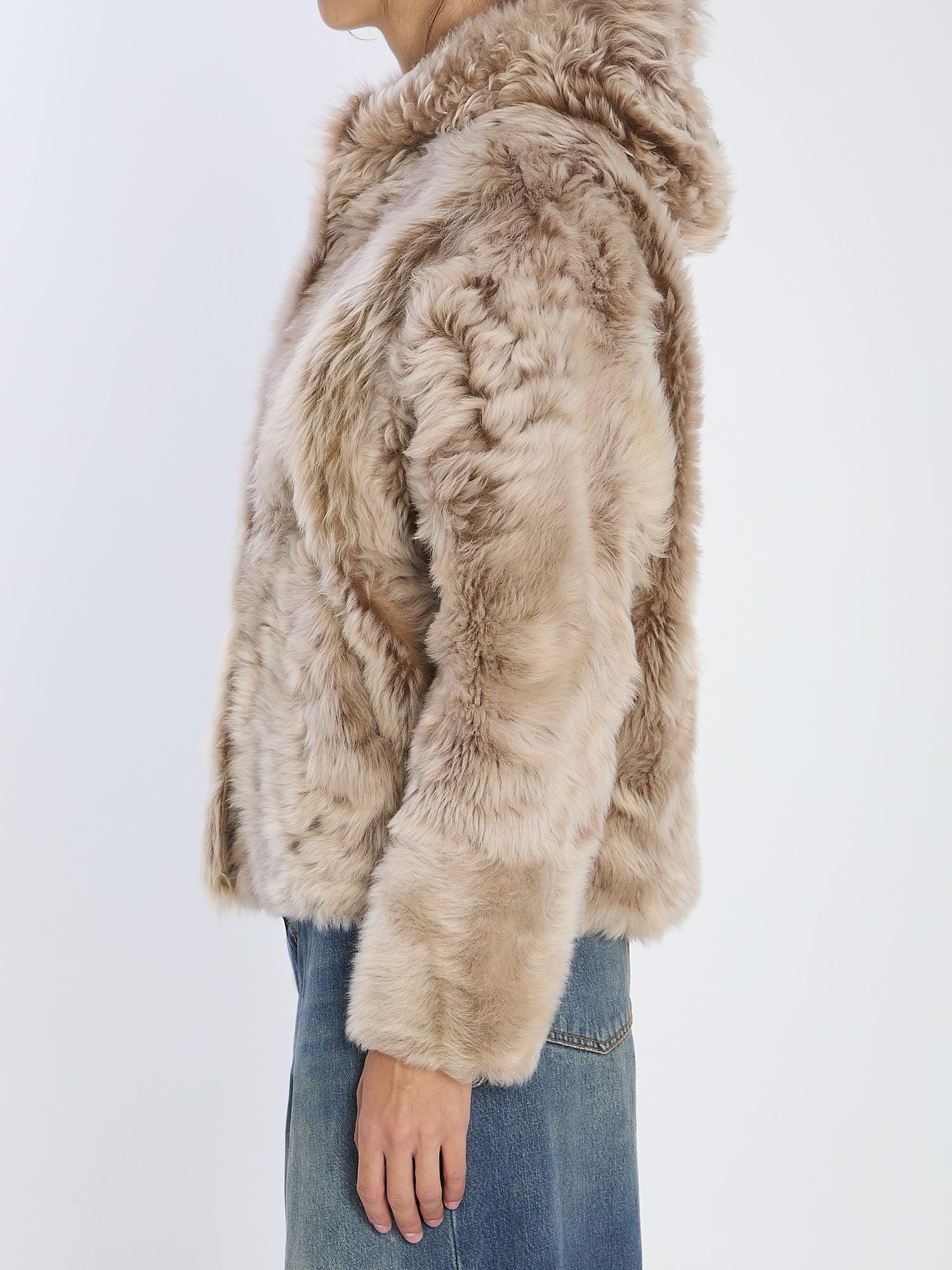 YVES SALOMON 38 lamb fur jacket
