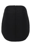mini circle satin satin skirt