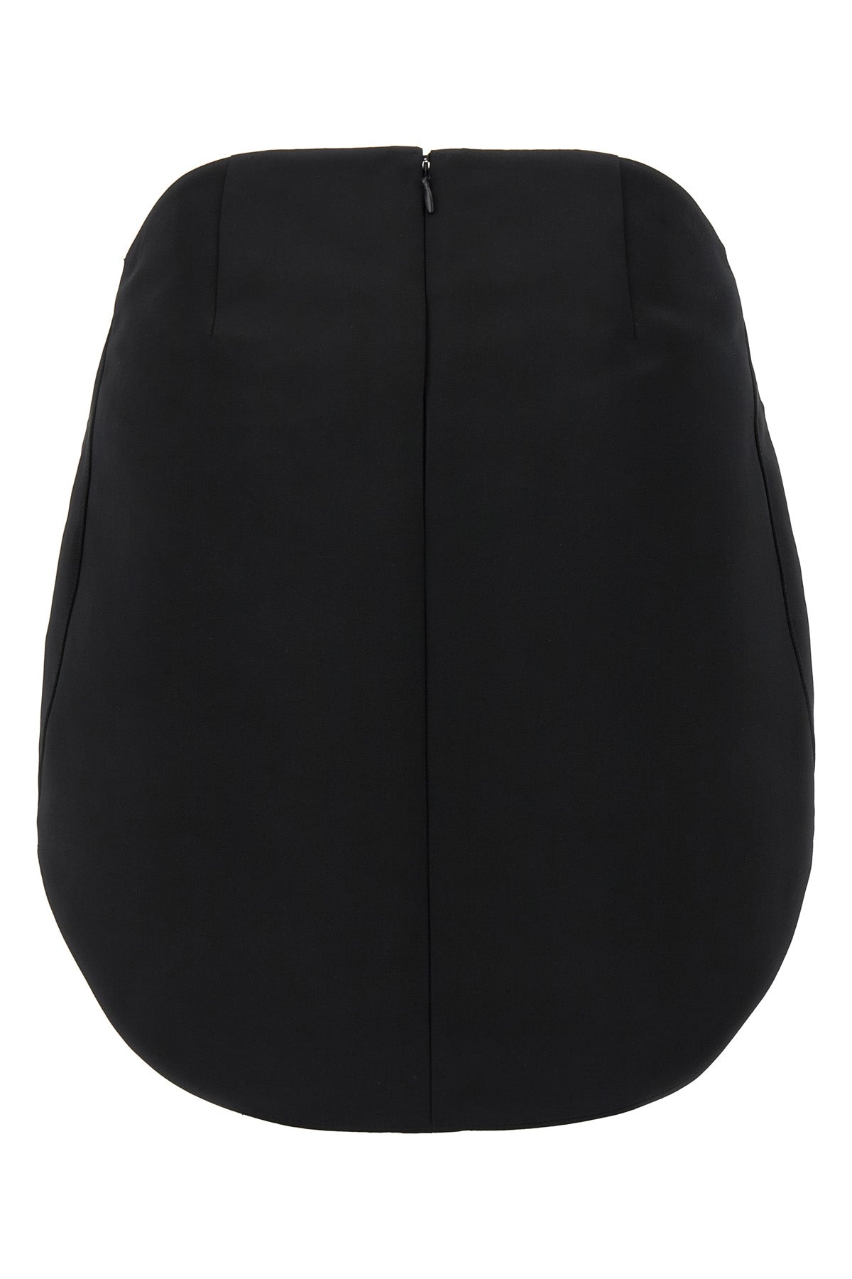 mini circle satin satin skirt