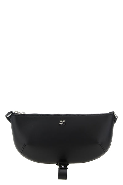 holy eclipse smooth leather shoulder bag