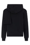 hoodie and scarf in brushed cotton