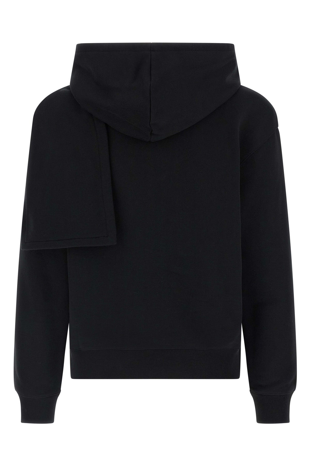 hoodie and scarf in brushed cotton