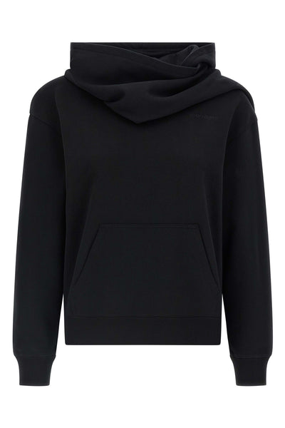 hoodie and scarf in brushed cotton