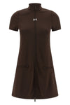 interlock tracksuit mini shiny jersey dress