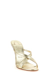 mulazee cross mules in laminated lamb nappa leather