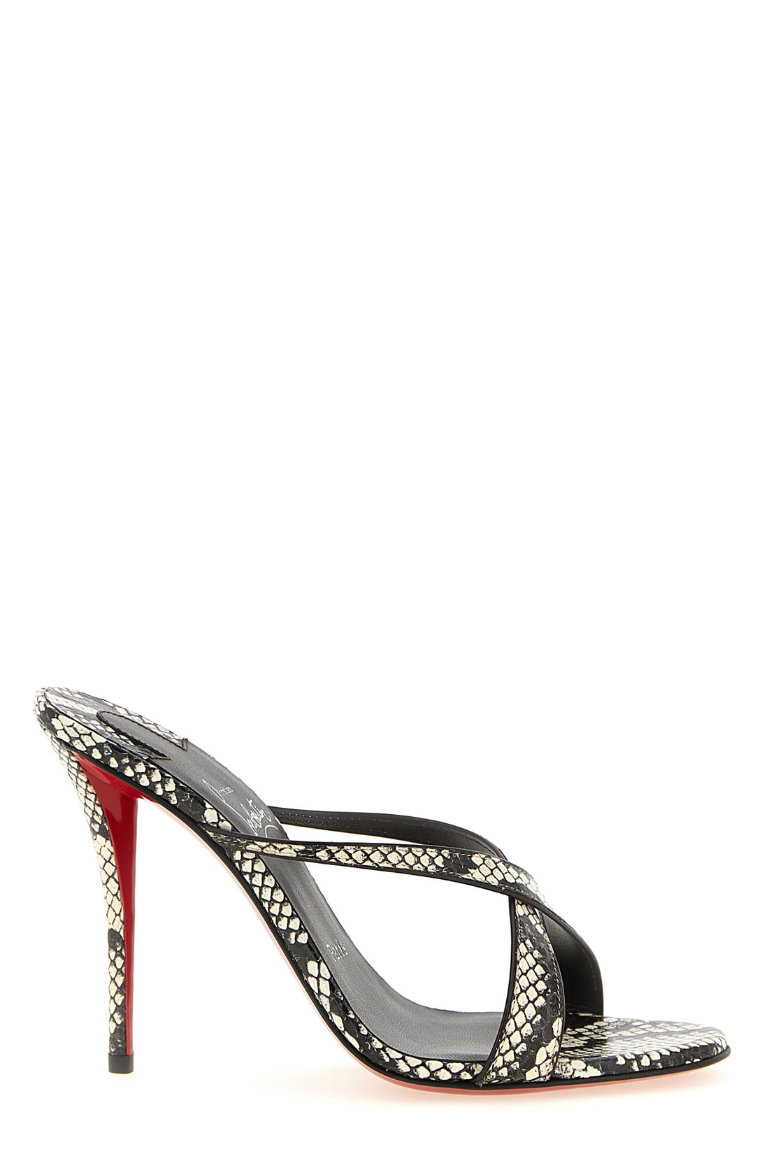 CHRISTIAN LOUBOUTIN 36 christian louboutin mulazee cross sandals redefine the slip-on silhouette thro