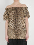 DOLCE&GABBANA 38 leopard print poplin top