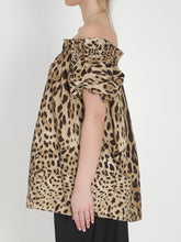 DOLCE&GABBANA 38 leopard print poplin top