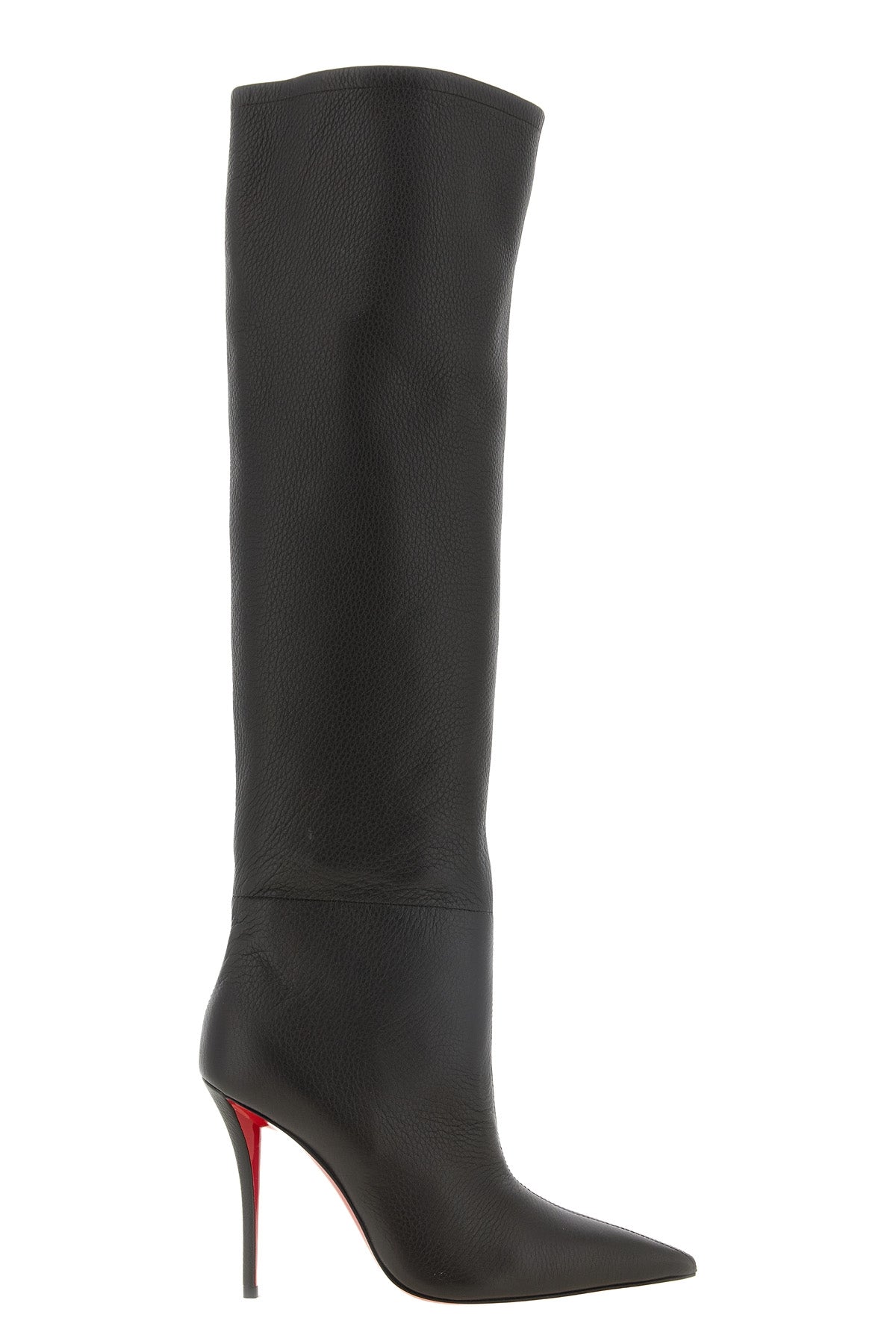 the christian louboutin zependris boot defines a slender and sculptural silhou