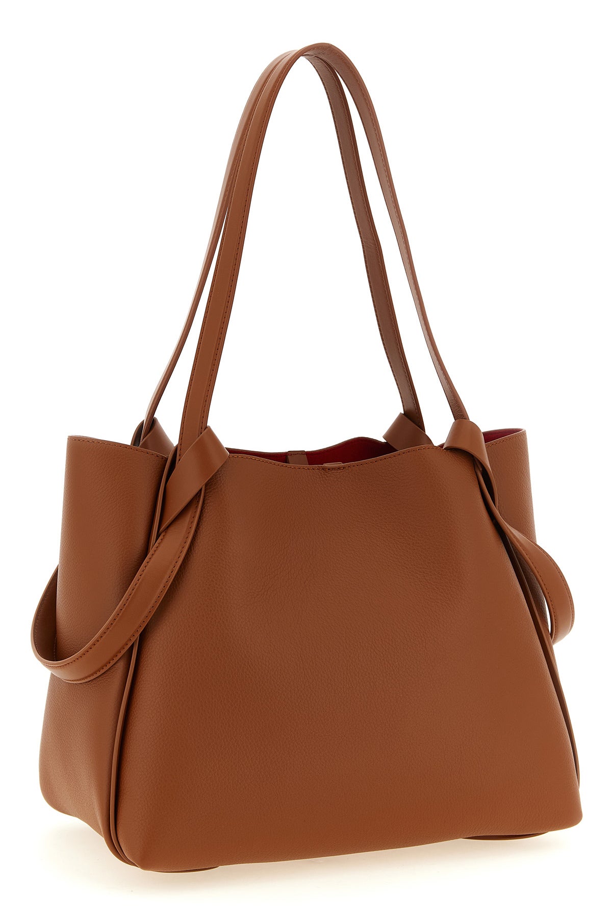 small bettina shopping bag in grain calf leather