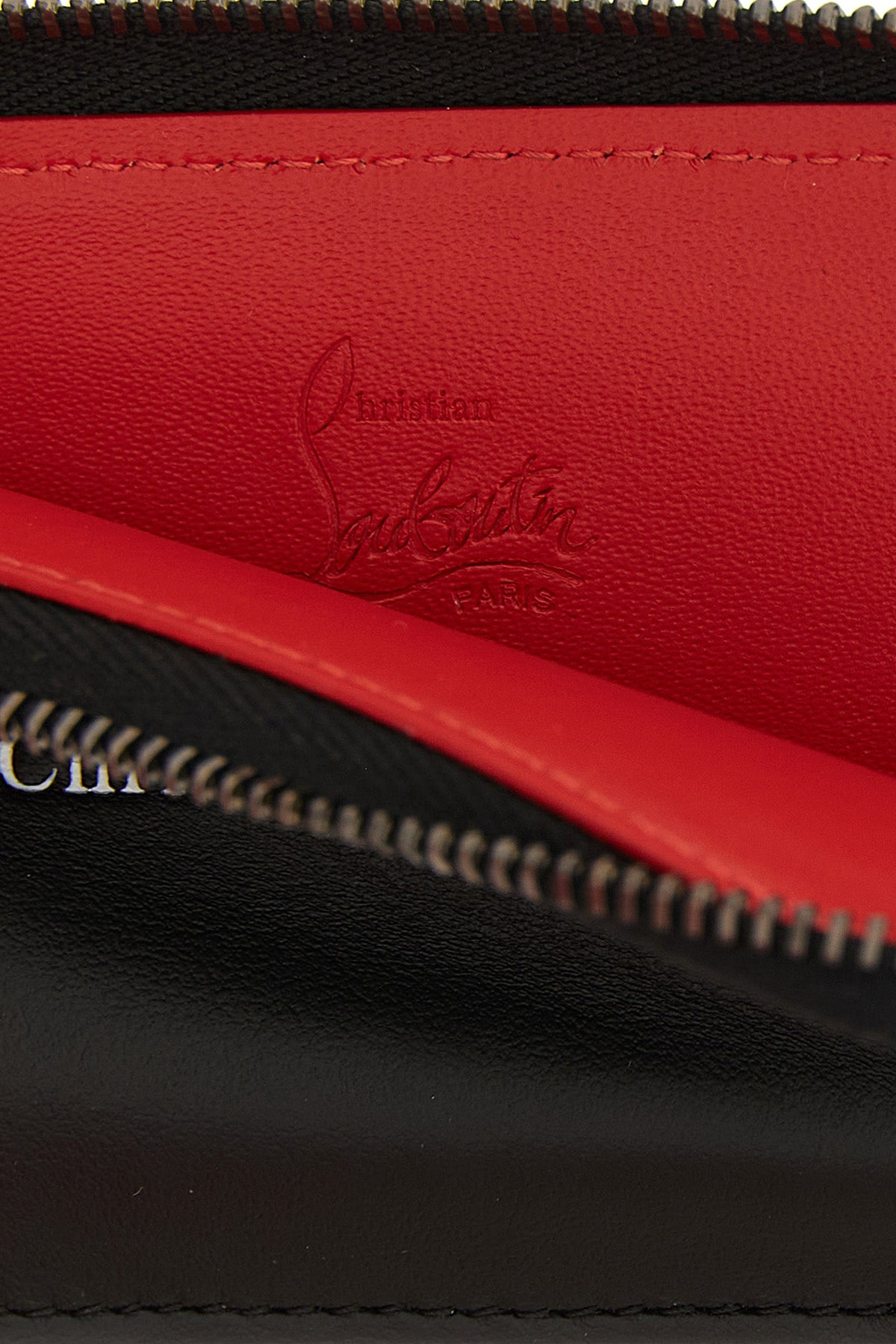 the christian louboutin canopy zipped smooth calf leather card holder