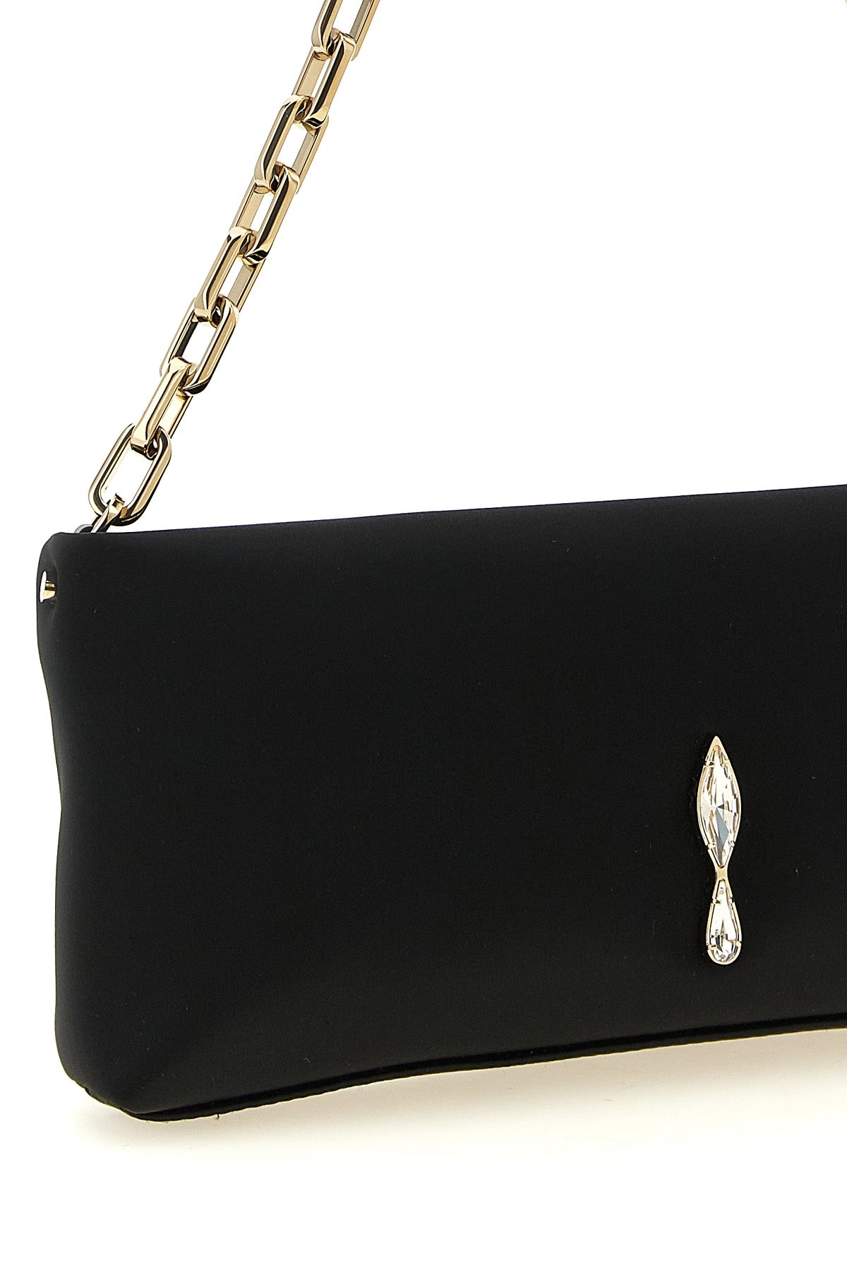 christian louboutin maykimay clutch bag is distinguished by a soft rectangular s