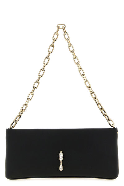 christian louboutin maykimay clutch bag is distinguished by a soft rectangular s