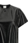 the mini dress courrèges defines an essential silhouette through a rigorous t-sh
