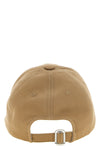 the courrèges ac logo baseball cap is distinguished by a six-panel tailored co