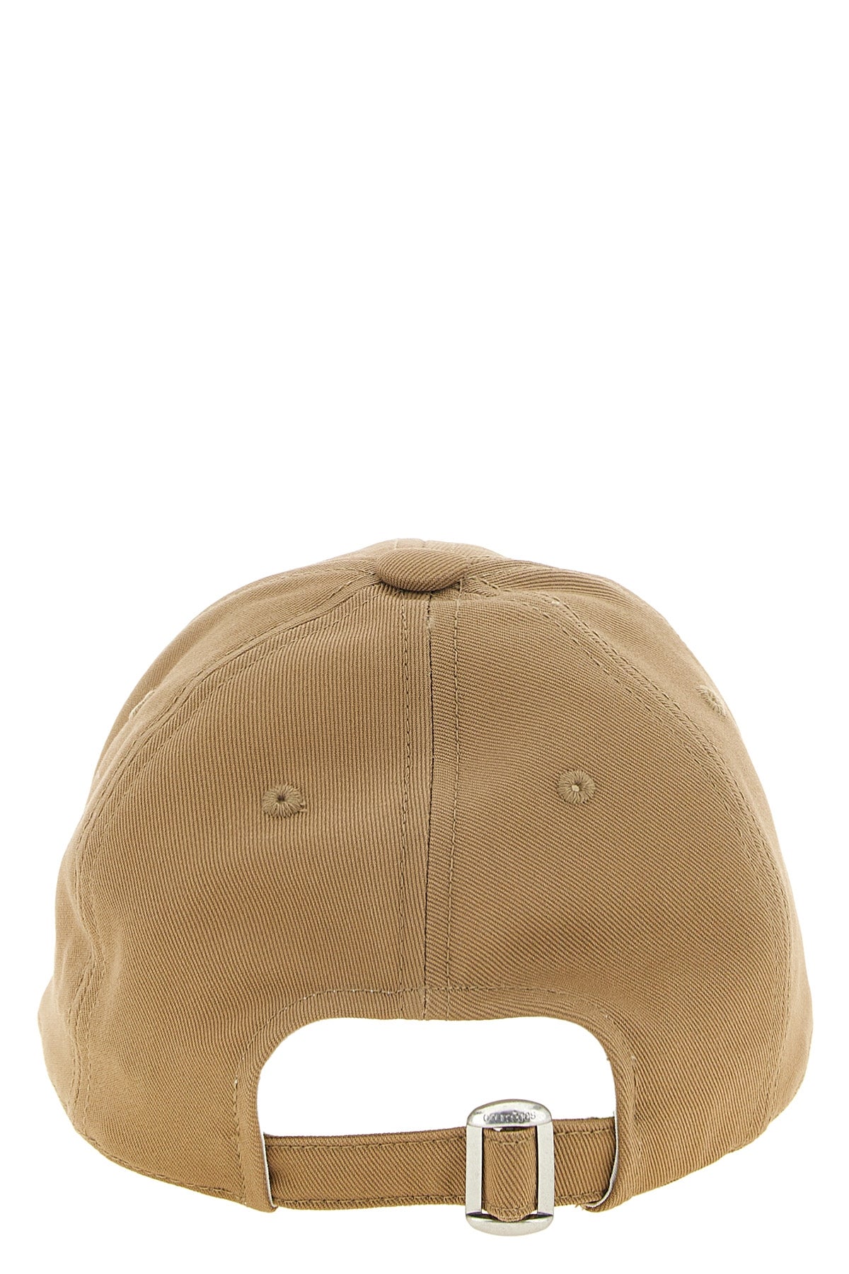 the courrèges ac logo baseball cap is distinguished by a six-panel tailored co