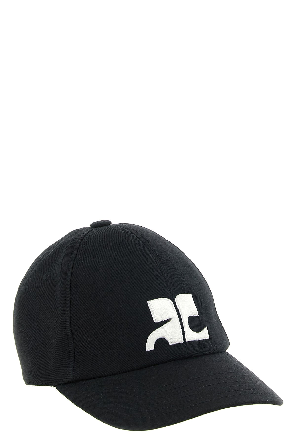 the ac logo cotton cap courrèges hat redefines sporty aesthetics through a min
