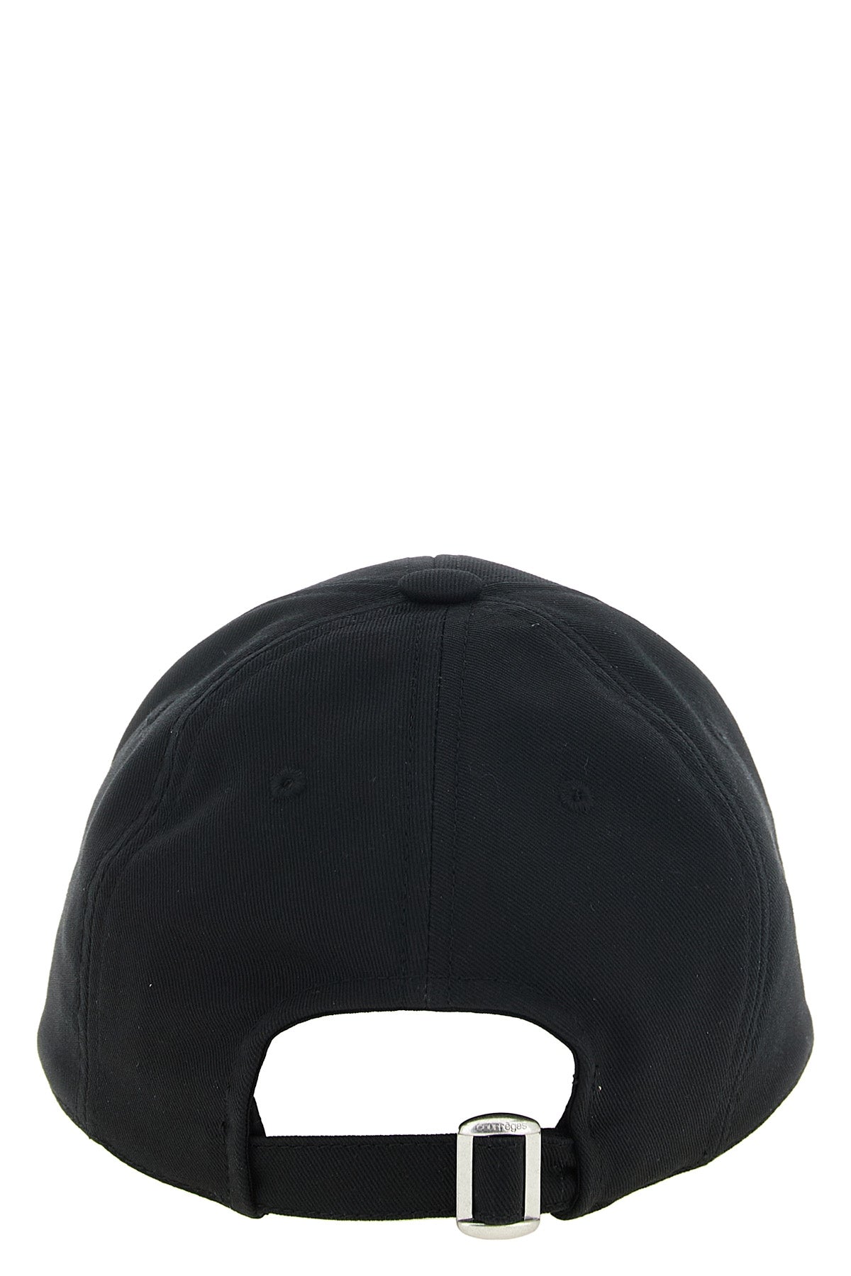 the ac logo cotton cap courrèges hat redefines sporty aesthetics through a min