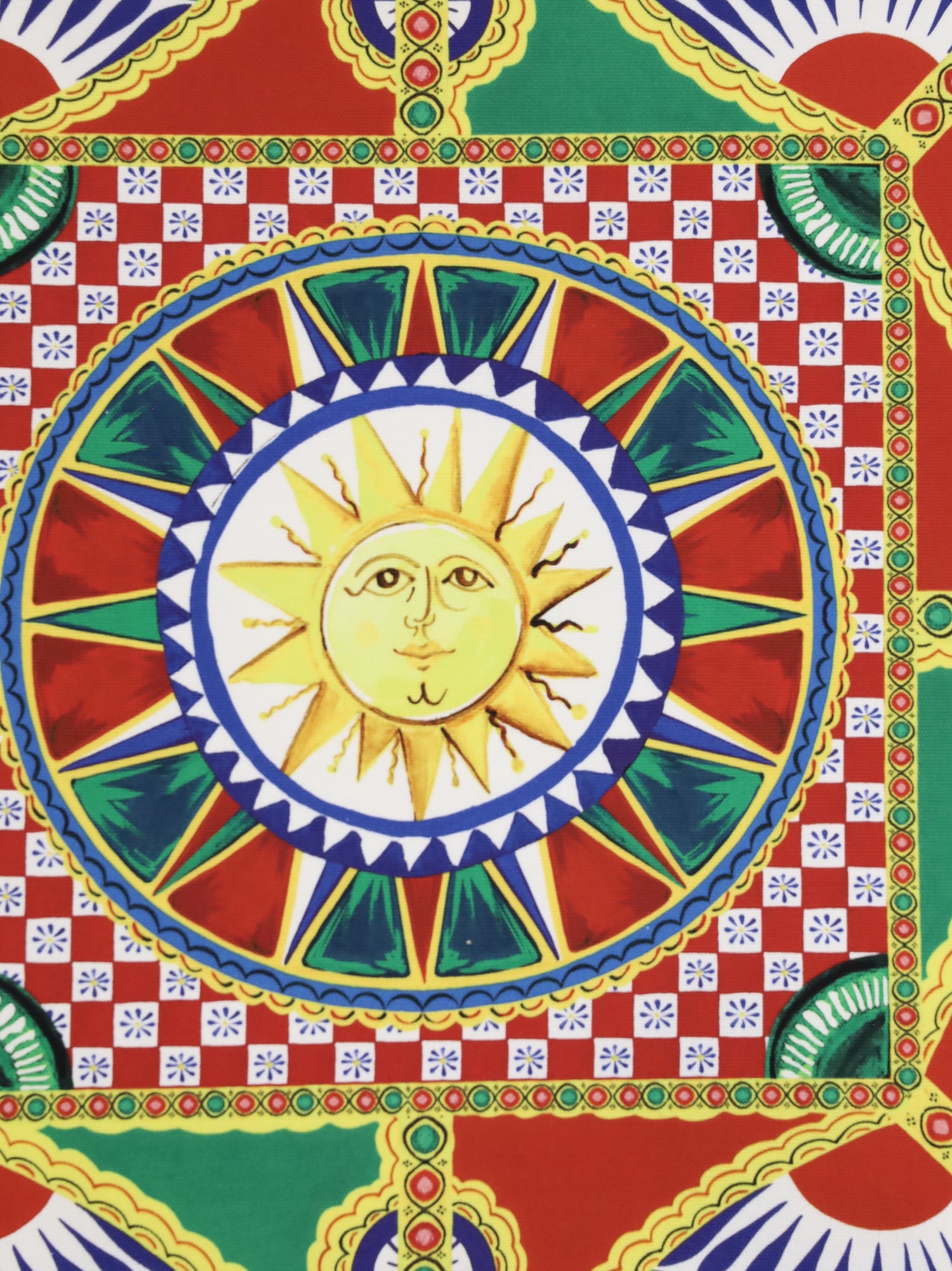 DOLCE &amp; GABBANA OS carretto siciliano canvas pillow