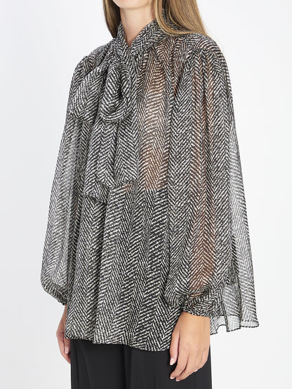 DOLCE&amp;GABBANA 40 silk chiffon blouse