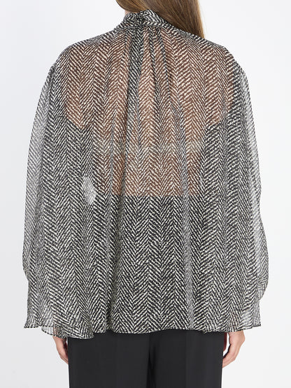 DOLCE&amp;GABBANA 40 silk chiffon blouse