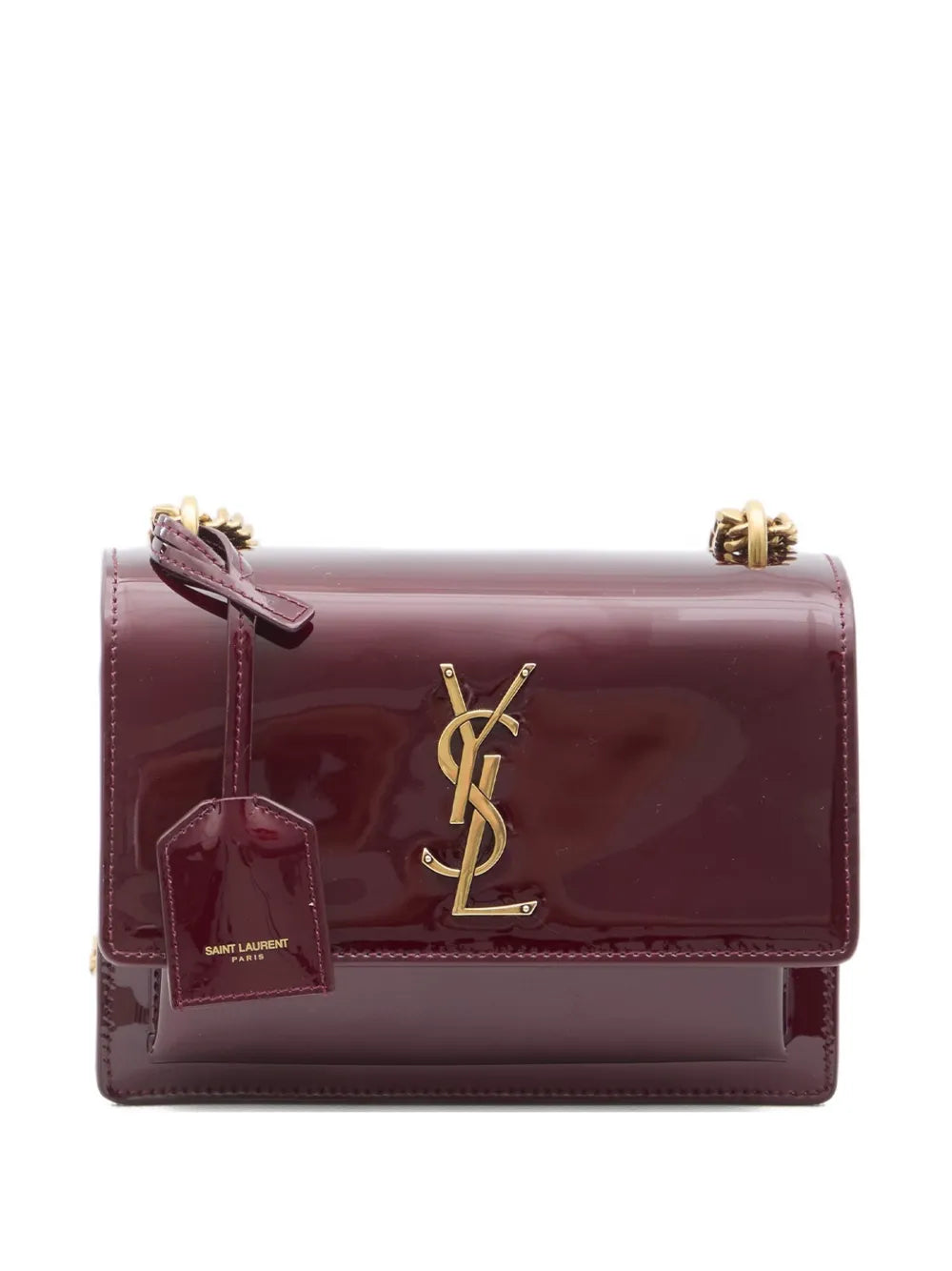 saint-laurent-sunset-small-patent-burgundy-leather-shoulder-bag