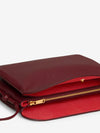 trio flap bag in syrah