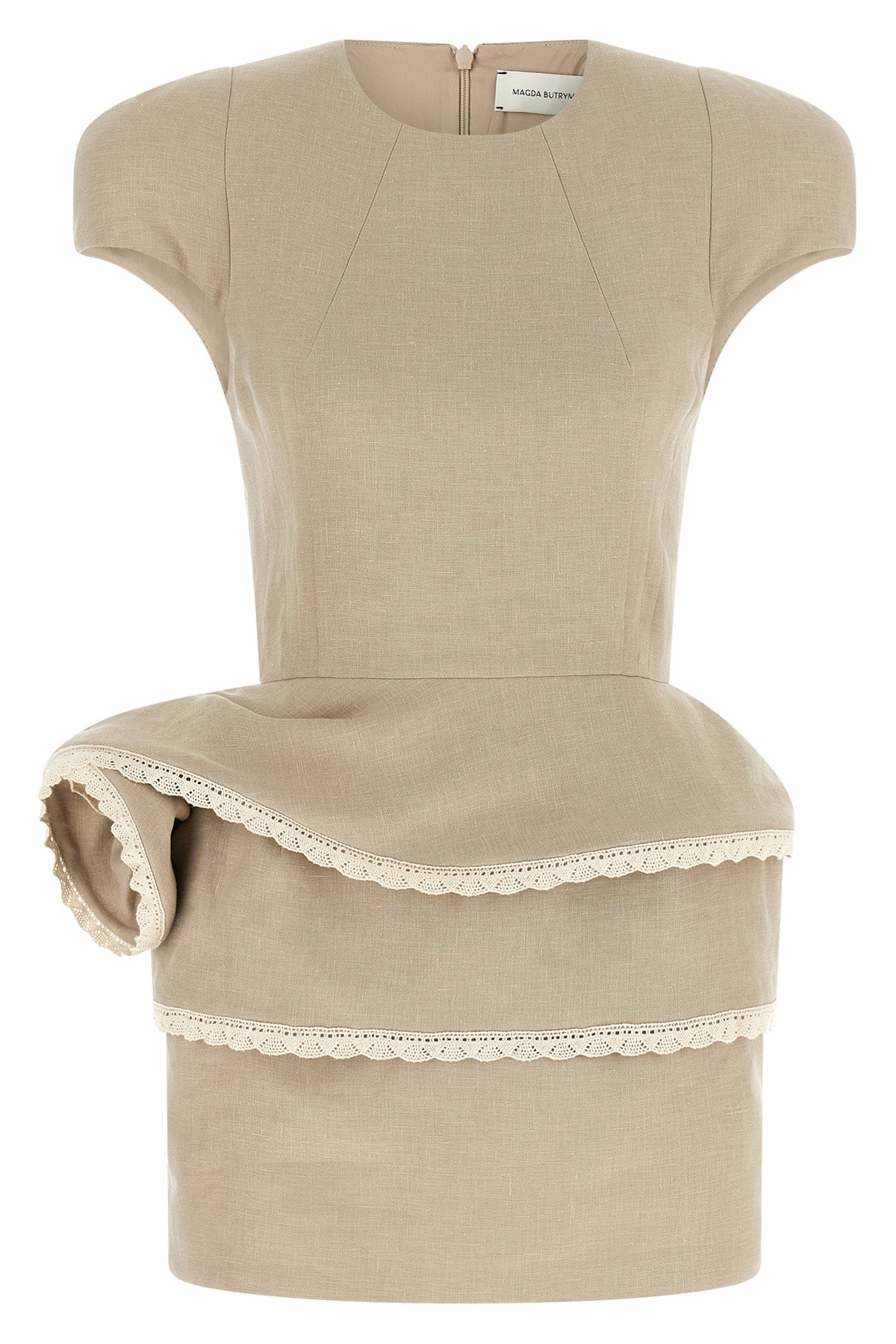 magda butrym 52 mini dress bases its design on a precise sartorial constructio